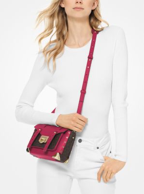 Umhängetasche Manhattan Small aus Leder und Logostoff image number 2