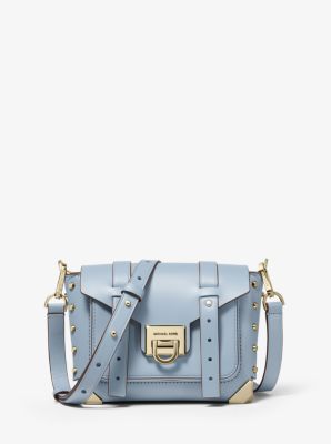 small blue michael kors purse