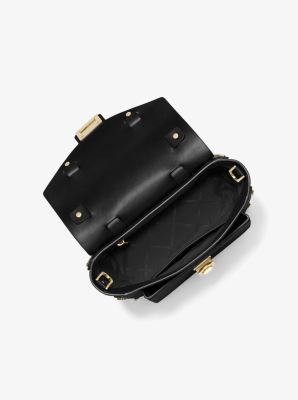 Bolso satchel Manhattan mediano de piel in NEGRO | Michael Kors
