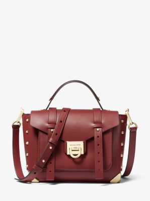 Michael michael kors manhattan medium sale leather satchel