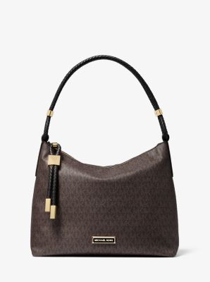 michael kors logo shoulder bag