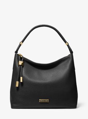 pebbled leather shoulder bag