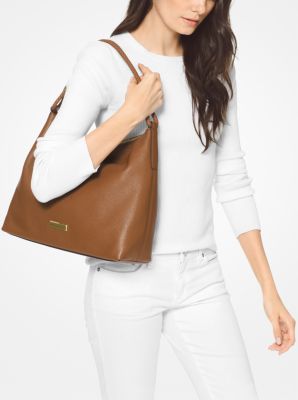 lexington medium pebbled leather shoulder bag