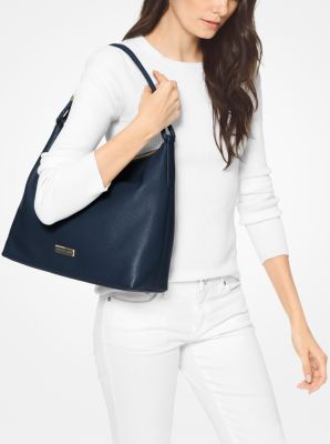 Lexington Large Pebbled Leather Shoulder Bag