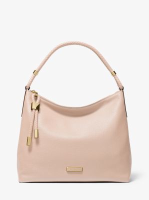 michael kors pebbled leather shoulder bag