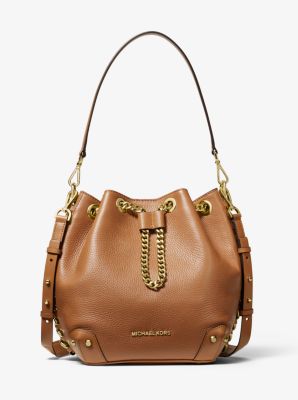 Alanis Medium Pebbled Leather Bucket Bag | Michael Kors