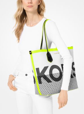 Michael Kors Carolina Large Graphic Logo Jacquard Tote Bag