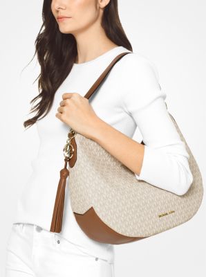 Brooke large outlet logo shoulder bag