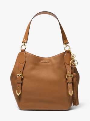 michael kors brooke pebble leather bucket shoulder bag