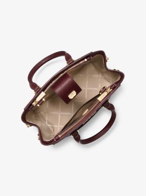 park medium saffiano leather satchel