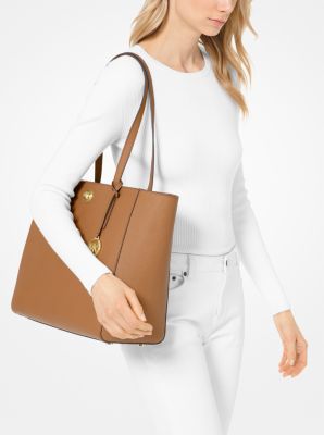 Rivington Large Saffiano Leather Tote Bag Michael Kors