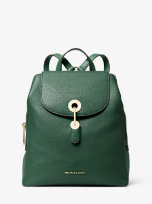 michael kors raven leather backpack