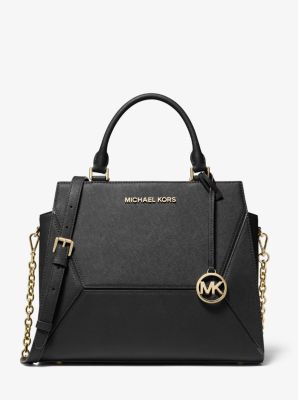 Prism Large Saffiano Leather Satchel Michael Kors