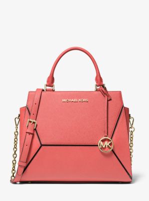 prism saffiano leather satchel