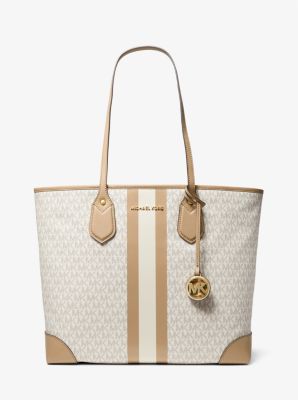 Eva Large Logo Stripe Tote Bag Michael Kors Canada