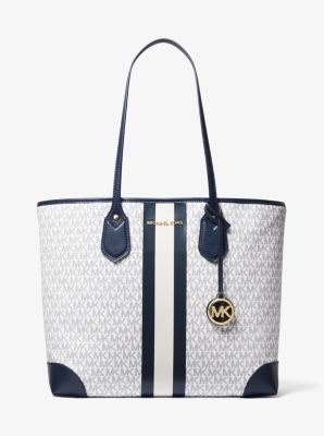 Eva Large Logo Stripe Tote Bag | Michael Kors