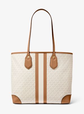 Eva Large Logo Stripe Tote Bag image number 3