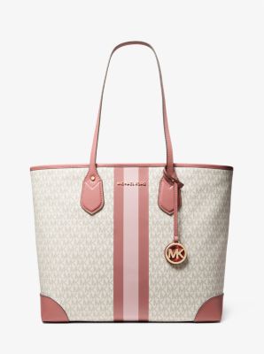 Eva Large Logo Stripe Tote Bag | Michael Kors