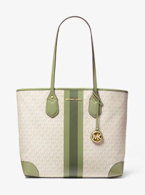 Eva Large Logo Stripe Tote Bag | Michael Kors