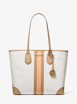 Eva Large Logo Stripe Tote Bag | Michael Kors