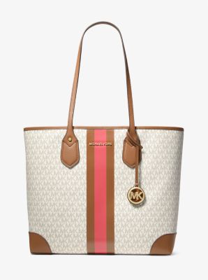 Eva Large Logo Stripe Tote Bag | Michael Kors