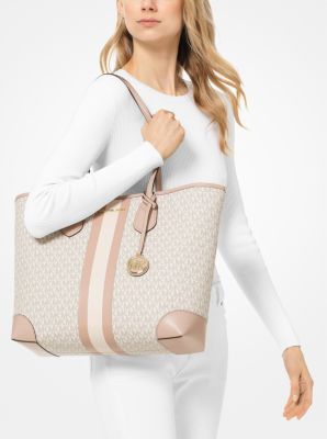 michael kors eva stripe tote