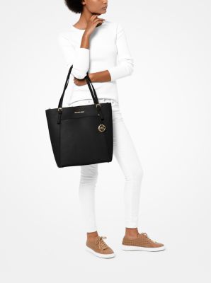Michael Kors Large Saffiano Leather Voyager Tote Bag