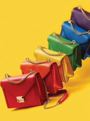 Grand sac &agrave; &eacute;paule Whitney convertible en cuir grain&eacute;