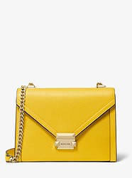 Whitney Large Pebbled Leather Convertible Shoulder Bag - GOLDEN YELLOW - 30T9GWHL3L
