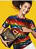 Whitney Large Rainbow Quilted Leather Convertible Shoulder Bag image number 5
