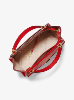 Whitney Large Leather Top-Zip Satchel | Michael Kors [US]
