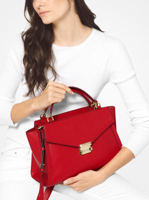 Whitney Large Leather Top-Zip Satchel | Michael Kors [US]