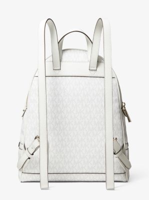 Rucksack Rhea Medium aus Logostoff mit Streifen image number 2