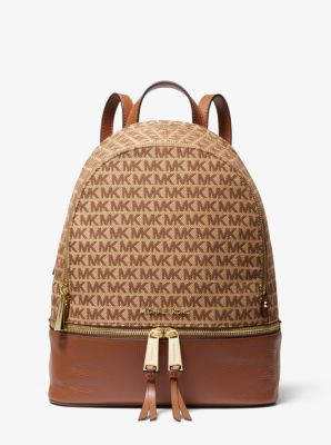 Rhea medium logo jacquard backpack sale