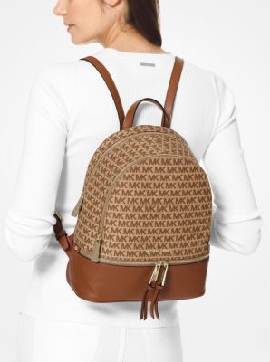 Rhea medium logo jacquard backpack sale