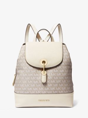 michael kors raven leather backpack