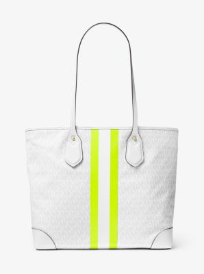 Eva Large Logo Stripe Tote Bag