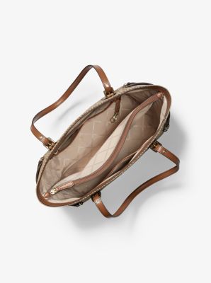 Voyager Small Logo Jacquard Tote Bag