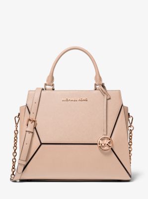 Prism Medium Saffiano Leather Satchel