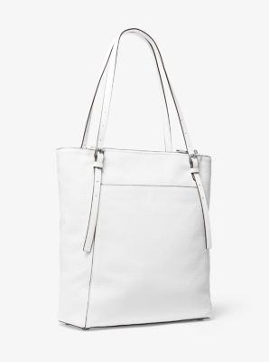 Michael Kors Edith Optic White Leather Tote Purse Brand New With