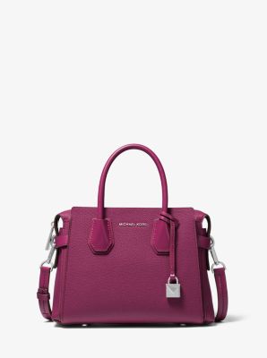 Mercer Small Pebbled Leather Belted Satchel 