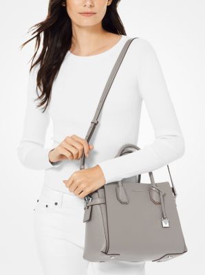 Borsa a mano Mercer media in pelle martellata