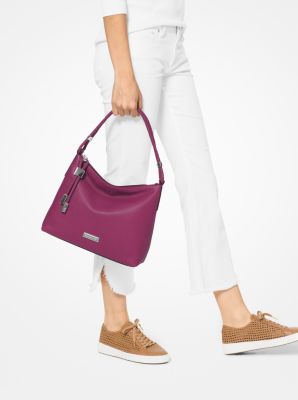 Lexington medium pebbled leather shoulder bag sale