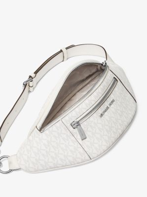 Amazon.com | Michael Kors Women's Belt Bag, Brown/White
