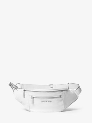 white michael kors belt bag