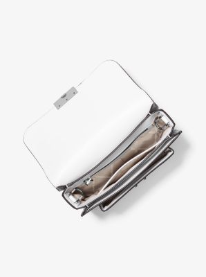 Sloan Editor Studded Two-Tone Leather Shoulder Bag