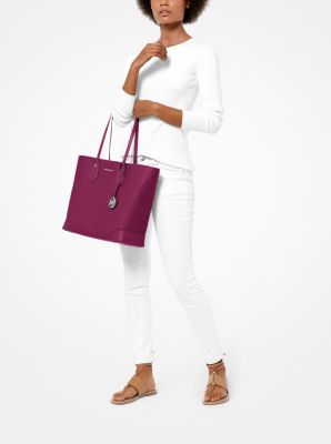 Eva Large Pebbled Leather Tote Bag