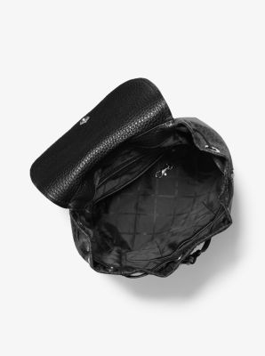 Viv Large Logo and Leather Backpack Michael Kors