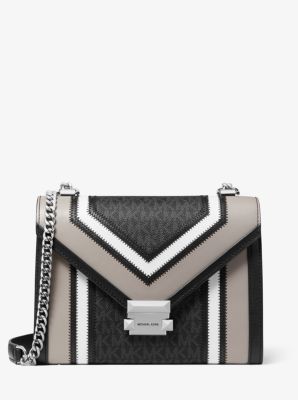 Grand sac convertible Whitney porté épaule à imprimé logo image number 0