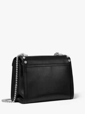 Whitney Large Studded Leather Convertible Shoulder Bag